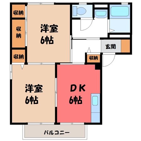 結城駅 徒歩22分 1階の物件間取画像